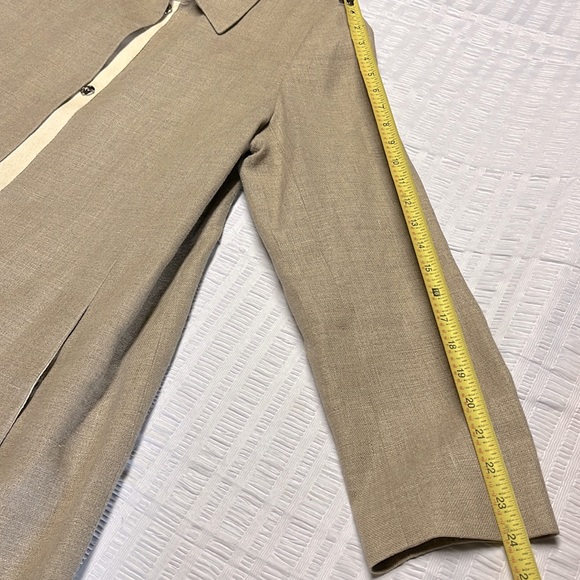 TALORA (a Nordstrom brand) linen knee length three season coat - Picture 8 of 8